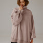 Sweatshirt Oversize Guler Rulat - Confort Elegant 