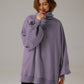 Sweatshirt Oversize Guler Rulat - Confort Elegant 