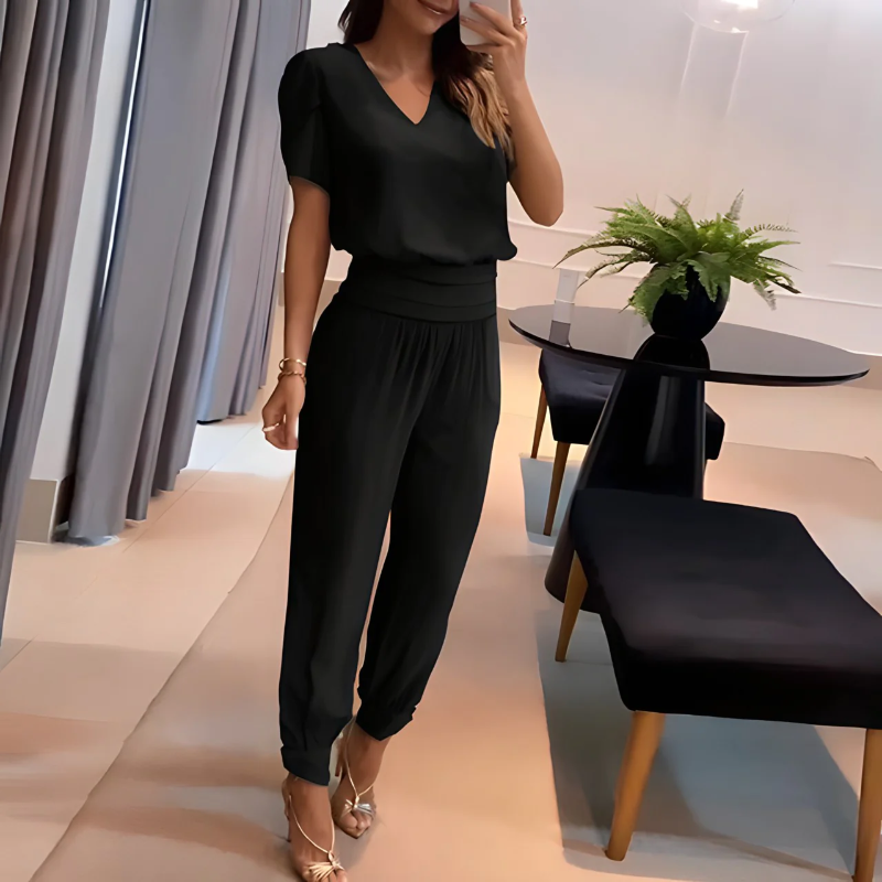 Set elegant de top și pantaloni